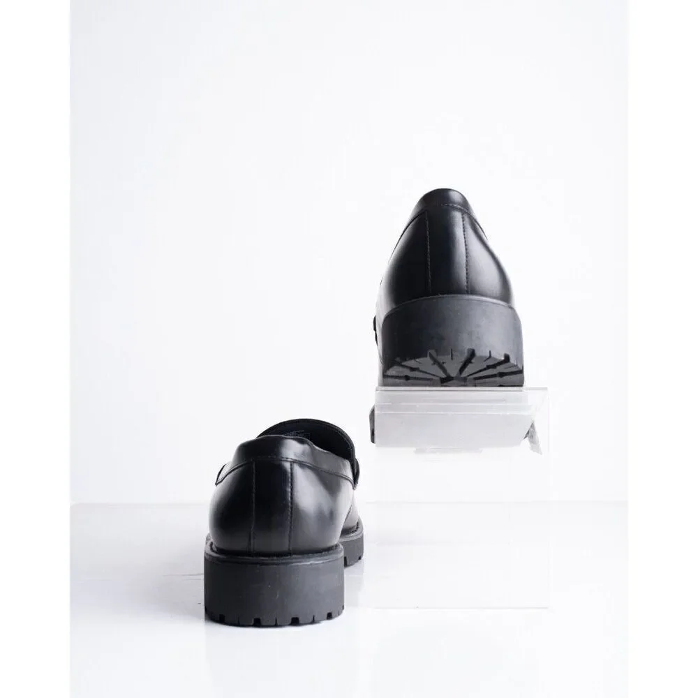 Zara Mens Ortholite Faux Leather Penny Loafers Black US 12 EU 45 2612/320 NWT